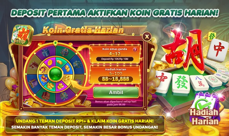 Aktivasi koin gratis harian melalui deposit pertama atau mengundang teman. Dapatkan hadiah harian hingga 18,888 koin emas. - 6svip