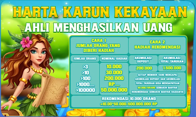 Program referral dengan dua cara mendapatkan bonus: berdasarkan jumlah orang yang diundang dan akumulasi deposit/taruhan bawahan. - 9399