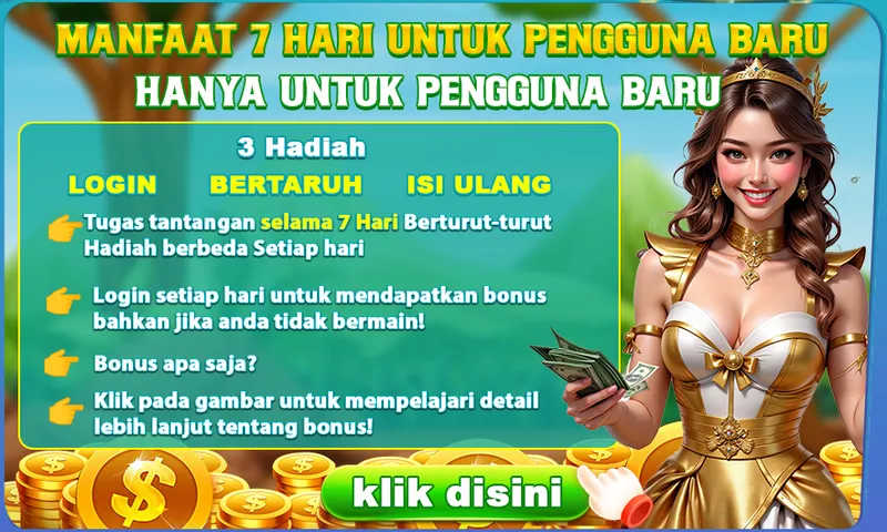 Program hadiah eksklusif selama 7 hari berturut-turut khusus untuk pengguna baru yang mencakup bonus login, bertaruh, dan isi ulang. - 9399