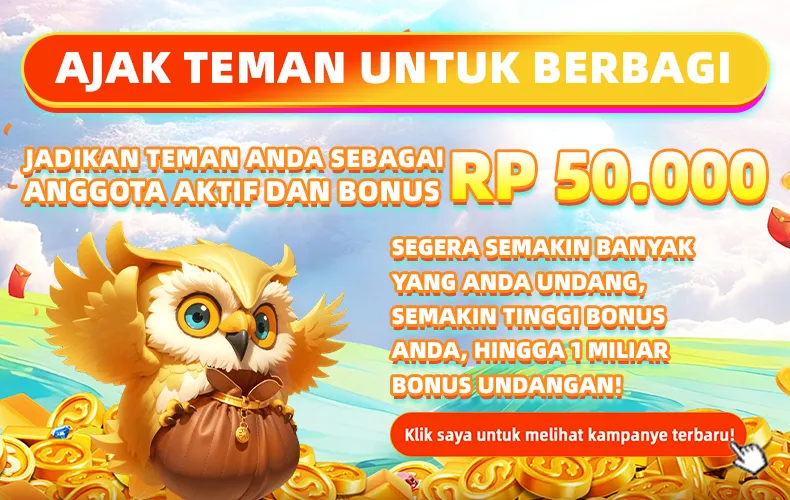 AJAK TEMAN UNTUK BERBAGI. JADIKAN TEMAN ANDA SEBAGAI ANGGOTA AKTIF DAN BONUS RP 50.000. SEGERA SEMAKIN BANYAK YANG ANDA UNDANG, SEMAKIN TINGGI BONUS ANDA, HINGGA 1 MILIAR BONUS UNDANGAN! Klik saya untuk melihat kampanye terbaru!