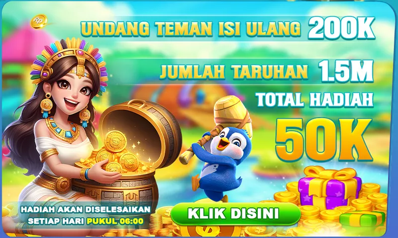 Undang teman untuk melakukan isi ulang dan mencapai target taruhan untuk mendapatkan total hadiah hingga 50K. - at866