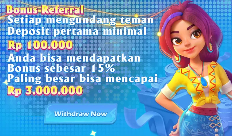 Undang teman untuk melakukan deposit pertama dan dapatkan bonus referral sebesar 15% hingga Rp 3.000.000. - big11