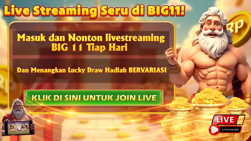 Live Streaming Seru di BIG11! Masuk dan Nonton livestreaming BIG 11 Tiap Hari Dan Menangkan Lucky Draw Hadiah BERVARIASI. KLIK DI SINI UNTUK JOIN LIVE