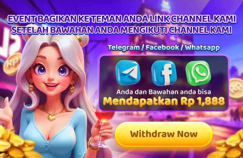 EVENT BAGIKAN KE TEMAN ANDA LINK CHANNEL KAMI SETELAH BAWAHAN ANDA MENGIKUTI CHANNEL KAMI. Telegram / Facebook / Whatsapp. Anda dan Bawahan anda bisa Mendapatkan Rp 1,888. Withdraw Now.