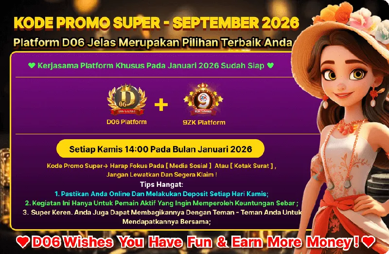 Kegiatan promosi khusus kolaborasi antara Platform D06 dan 9ZK yang berlangsung setiap hari Kamis selama bulan Januari 2026. - d06