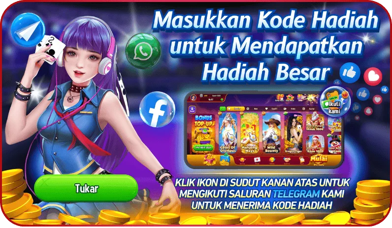 Masukkan Kode Hadiah untuk Mendapatkan Hadiah Besar. KLIK IKON DI SUDUT KANAN ATAS UNTUK MENGIKUTI SALURAN TELEGRAM KAMI UNTUK MENERIMA KODE HADIAH. Tukar.