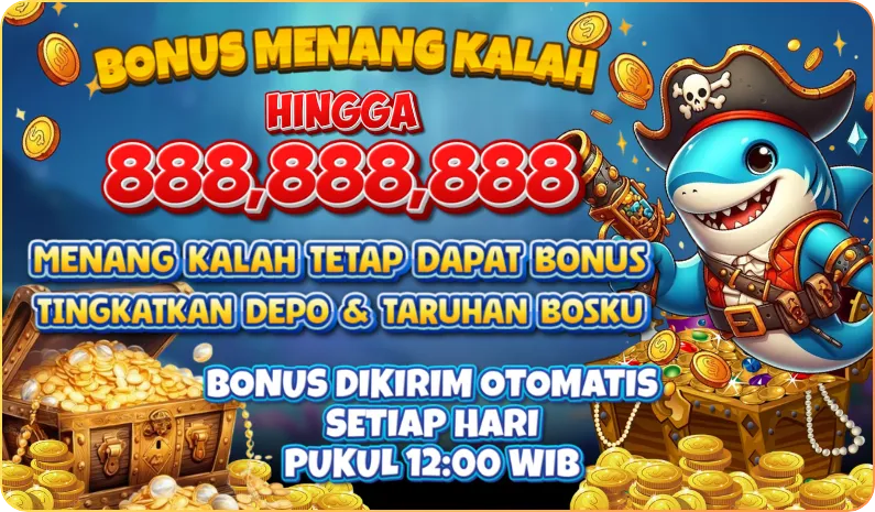 BONUS MENANG KALAH HINGGA 888,888,888. MENANG KALAH TETAP DAPAT BONUS. TINGKATKAN DEPO & TARUHAN BOSKU. BONUS DIKIRIM OTOMATIS SETIAP HARI PUKUL 12:00 WIB.