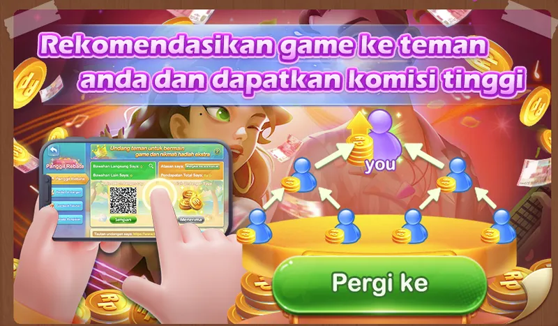 Undang teman untuk bermain game dan nikmati hadiah ekstra berupa komisi tinggi dari bawahan langsung dan tidak langsung. - gowin