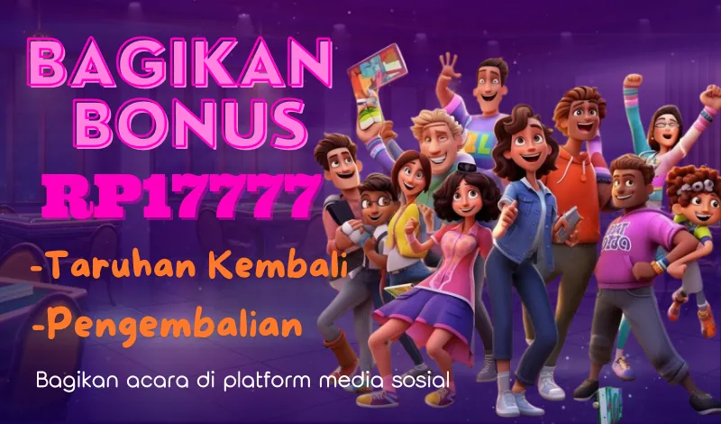 BAGIKAN BONUS RP17777 - Taruhan Kembali - Pengembalian. Bagikan acara di platform media sosial