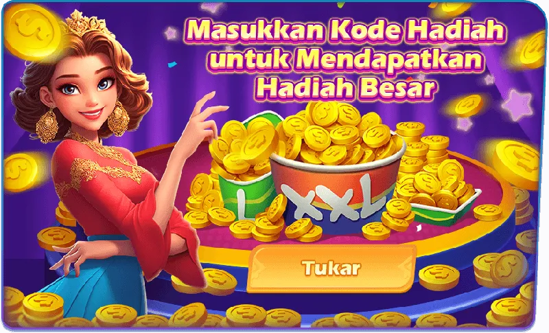 Pengguna dapat menukarkan kode hadiah untuk mendapatkan hadiah koin besar. - jackpot