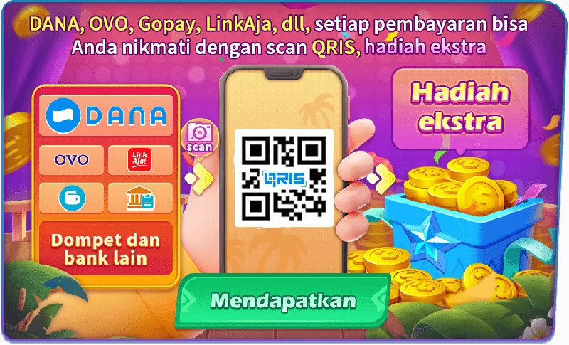 DANA, OVO, Gopay, LinkAja, dll, setiap pembayaran bisa Anda nikmati dengan scan QRIS, hadiah ekstra. Hadiah ekstra. Mendapatkan. Dompet dan bank lain.