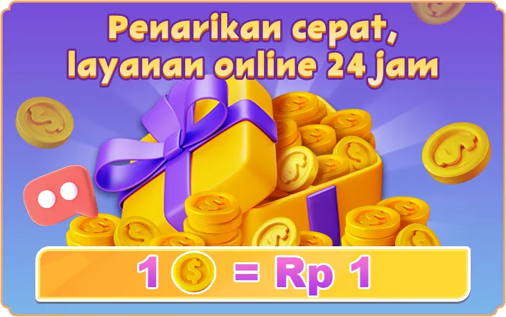 Penarikan cepat, layanan online 24 jam. 1 Coin = Rp 1