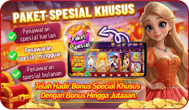 PAKET SPESIAL KHUSUS. Penawaran spesial harian. Penawaran spesial mingguan. Penawaran spesial bulanan. Telah Hadir Bonus Special Khusus Dengan Bonus Hingga Jutaaan.