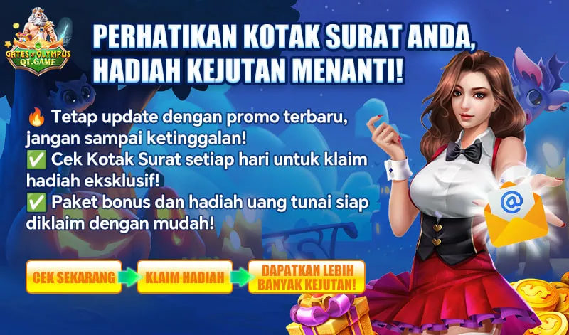 PERHATIKAN KOTAK SURAT ANDA, HADIAH KEJUTAN MENANTI! Tetap update dengan promo terbaru, jangan sampai ketinggalan! Cek Kotak Surat setiap hari untuk klaim hadiah eksklusif! Paket bonus dan hadiah uang tunai siap diklaim dengan mudah! CEK SEKARANG -> KLAIM HADIAH -> DAPATKAN LEBIH BANYAK KEJUTAN!