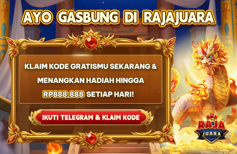 AYO GASBUNG DI RAJAJUARA. KLAIM KODE GRATISMU SEKARANG & MENANGKAN HADIAH HINGGA RP888.888 SETIAP HARI! IKUTI TELEGRAM & KLAIM KODE.