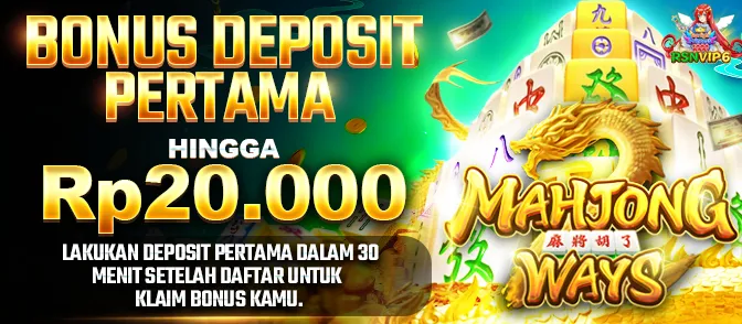 BONUS DEPOSIT PERTAMA HINGGA Rp20.000. LAKUKAN DEPOSIT PERTAMA DALAM 30 MENIT SETELAH DAFTAR UNTUK KLAIM BONUS KAMU. MAHJONG WAYS.