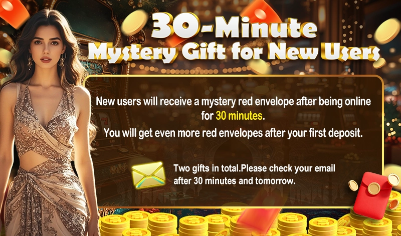 New users receive a mystery red envelope after 30 minutes of online time, with additional rewards available after the first deposit. - salamspin