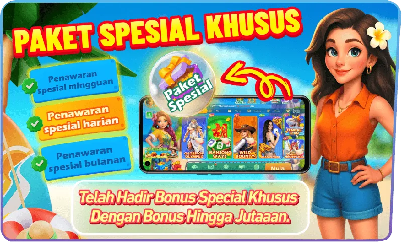 PAKET SPESIAL KHUSUS. Penawaran spesial mingguan. Penawaran spesial harian. Penawaran spesial bulanan. Telah Hadir Bonus Special Khusus Dengan Bonus Hingga Jutaan.