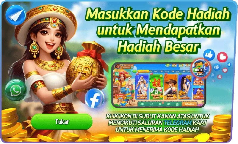 Masukkan Kode Hadiah untuk Mendapatkan Hadiah Besar. KLIK IKON DI SUDUT KANAN ATAS UNTUK MENGIKUTI SALURAN TELEGRAM KAMI UNTUK MENERIMA KODE HADIAH. Tukar.