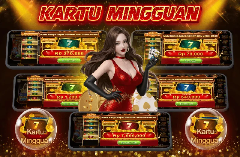Program Kartu Mingguan yang menawarkan berbagai pilihan paket hadiah total mulai dari Rp 70,000 hingga Rp 7,000,000 dengan sistem klaim harian selama 7 hari. - sp212