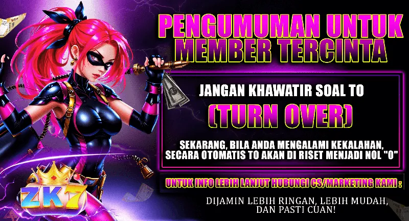 PENGUMUMAN UNTUK MEMBER TERCINTA. JANGAN KHAWATIR SOAL TO (TURN OVER). SEKARANG, BILA ANDA MENGALAMI KEKALAHAN, SECARA OTOMATIS TO AKAN DI RISET MENJADI NOL "0". UNTUK INFO LEBIH LANJUT HUBUNGI CS/MARKETING KAMI. DIJAMIN LEBIH RINGAN, LEBIH MUDAH, DAN PASTI CUAN!